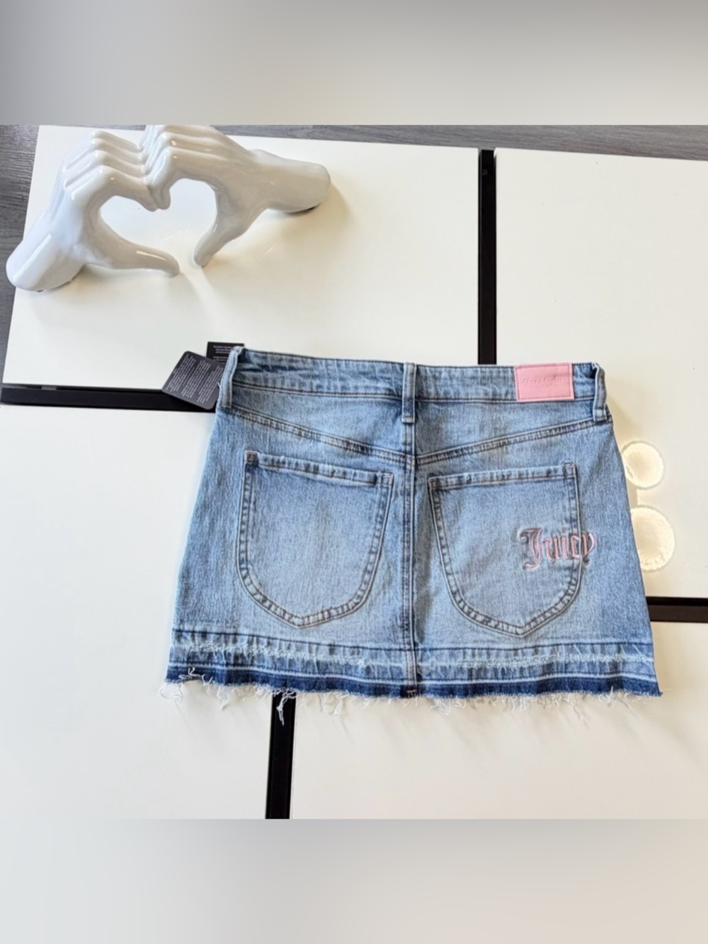 🎀 ✨ NWT Juicy Couture Y2K Style Denim Mini Skirt - Size 3/26 ✨🎀 - Picture 6 of 13